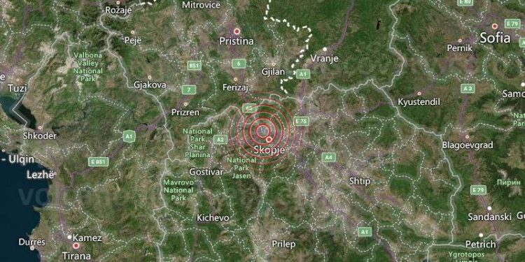 Tërmet 4.3 ballë, u ndje edhe në Kosovë, Maqedoninë e Veriut dhe Shqipëri