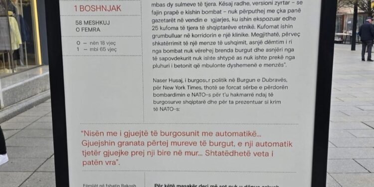 Reagim i ashpër për “Masakrën e Dubravës”, kërkohet hetim dhe anulim i ekspozitës