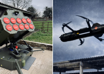 Britania prezanton sistemin HAL10: lëshon 10 dronë në sekonda për mbikëqyrje në fushëbetejë