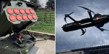 Britania prezanton sistemin HAL10: lëshon 10 dronë në sekonda për mbikëqyrje në fushëbetejë
