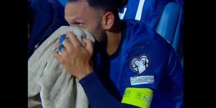 Vedat Muriqi shpërthen në lot pas humbjes së Kosovës