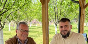 Mërgim Lushtaku publikon mesazh me Bedri Hamzën: “Kryeministri në ardhje”