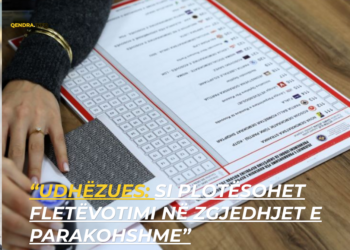 “Udhëzues: Si plotësohet fletëvotimi në zgjedhjet e parakohshme”.