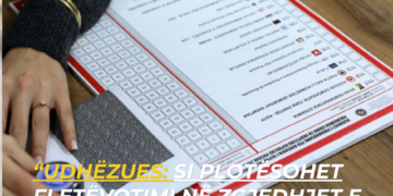 “Udhëzues: Si plotësohet fletëvotimi në zgjedhjet e parakohshme”.