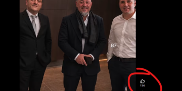 “Kërdi me inteligjencë artificiale: faqe mbështetëse të VV-së shpërndajnë foto të sajuara të Devollit, Lushtakut dhe Abdixhikut”.