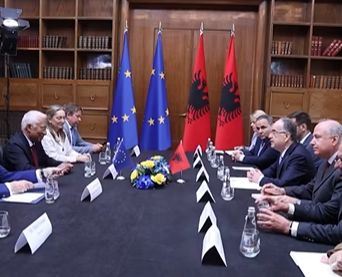 Begaj pret Presidentin e Këshillit Evropian, thekson përkushtimin e Shqipërisë për integrimin në BE