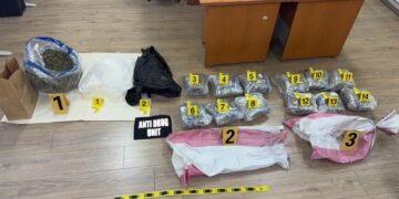 Arrestohen dy persona në Kaçanik, policia konfiskon afro 18 kilogramë marihuanë