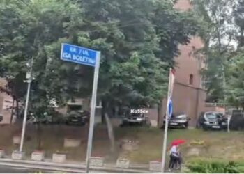 Hiqet tabela me emrin e Zoran Gjingjiqit, mbetet ajo e Isa Boletinit.