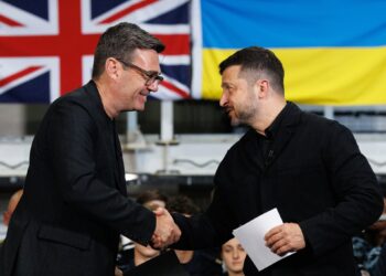 Burnham pret Zelenskyn në Londër, vizita e parë e një lideri të huaj pas marrjes së detyrës si kryeministër