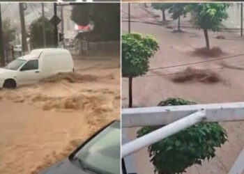 Rahoveci nën ujë: Reshjet e shiut shkaktojnë përmbytje të mëdha.