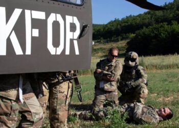 KFOR zhvillon stërvitje për reagim ndaj rrëzimit të avionit në afërsi të Bondsteel-it