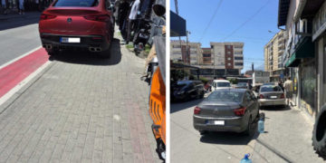 Parkime të parregullta në Prizren, Policia gjobit shoferët e denoncuar nga qytetarët.