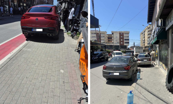 Parkime të parregullta në Prizren, Policia gjobit shoferët e denoncuar nga qytetarët.