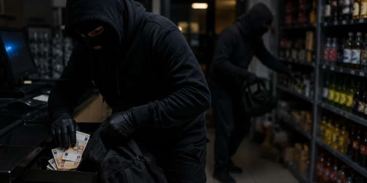 Hajnat thyejnë murin dhe grabisin rreth 20 mijë euro në një biznes në Klinë.