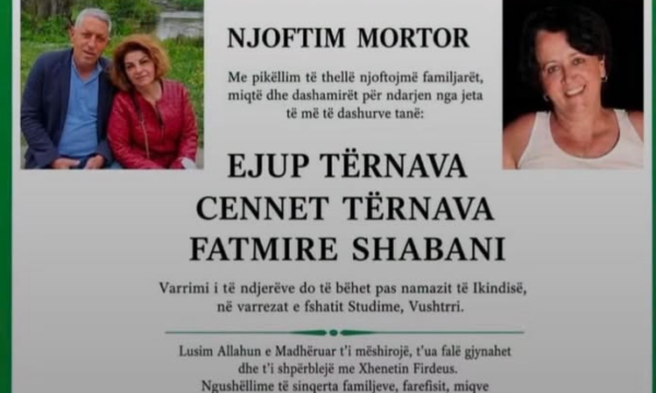 Sot u jepet lamtumira e fundit tre vushtrriasve që vdiqën në aksident në Maqedoninë e Veriut.