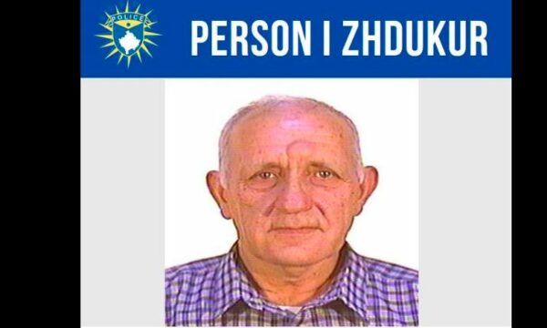 Policia kërkon ndihmën e qytetarëve për gjetjen e Xhafer Raqit, i zhdukur që nga 2 korriku