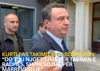 Kurti pas takimit me Abdixhikun: “Do t’ju njoftojmë për takimin e radhës, shpresojmë për marrëveshje”