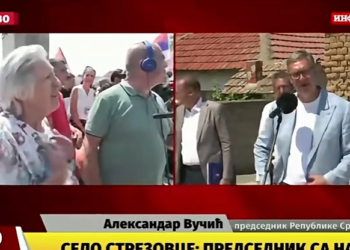 Gruaja serbe nga Strezoci përballë Vuçiqit: “Shqiptarët duhet t’i rrahësh me shuplaka, nuk dinë të flasin serbisht”