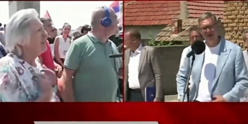 Gruaja serbe nga Strezoci përballë Vuçiqit: “Shqiptarët duhet t’i rrahësh me shuplaka, nuk dinë të flasin serbisht”
