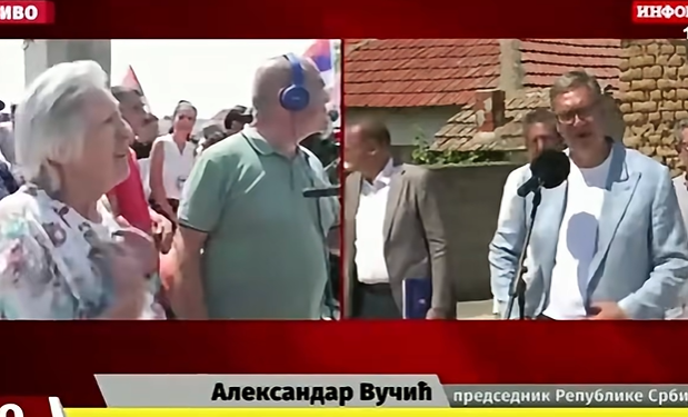 Gruaja serbe nga Strezoci përballë Vuçiqit: “Shqiptarët duhet t’i rrahësh me shuplaka, nuk dinë të flasin serbisht”
