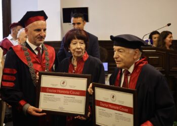 Universiteti i Prishtinës nderon me titullin “Doctor Honoris Causa” Joe dhe Shirley DioGuardi