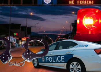 Përleshje në Ferizaj, pesë të arrestuar – në incident u përdor edhe kaçavidë.