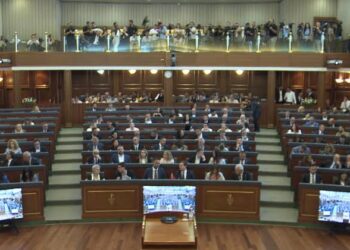 Dehari e drejton seancën konstituive mes ngatërresave, ndihmohet nga sekretarja e Kuvendit.