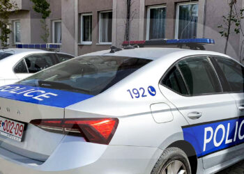 Incident në stacion policor: Gruaja shtyn zyrtarin policor dhe shfaq sjellje agresive.