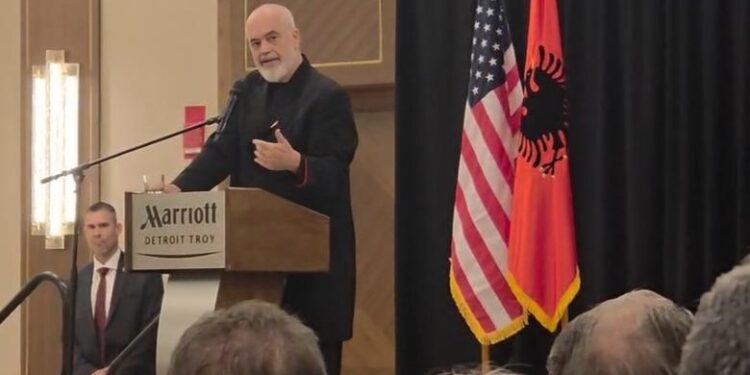 Rama me diasporën në Michigan: “Shqipëria nuk është më vend mbijetese, por vend shprese”